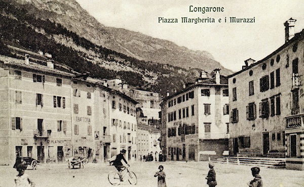 FOTO 1.Longarone prima della tragedia del Vajont