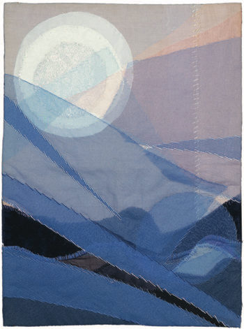 Foto 9_Crepuscolo,tarsia di organza e fili di seta, Brunas