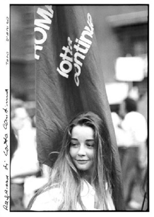 3.Ragazza di Lotta Continua. Foto di Tano D'Amico