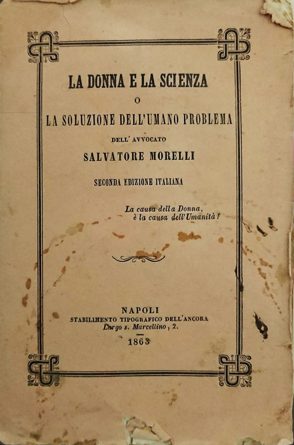 FOTO 2. Salvatore-Morelli-libro-la-donna-e-la-scienza