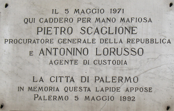 FOTO. Pietro_Scaglione_-_Antonino_Lorusso_-_Lapide_Palermo