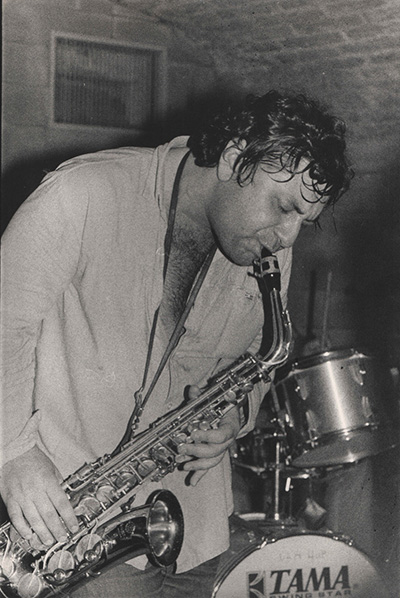 Urbani_Massimo nei primi anni Ottanta, al sax contralto