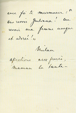 Foto 3. l'ultima lettera di Milan