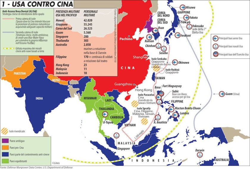 FOTO 3. La Cina non vuole una guerra ma intanto la prepara. Dalla newsletter del mese di settembre